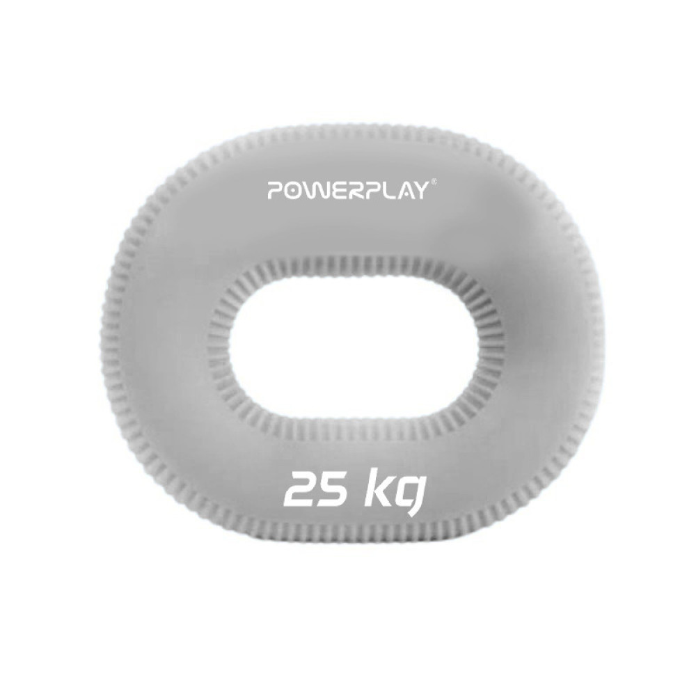 Эспандер кистевой силиконовый PowerPlay PP-4336 Hand Grip серый (25 кг) Эспандер кистевой силиконовый PowerPlay PP-4336 Hand Grip серый (25 кг)