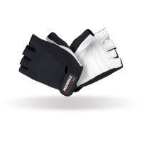 Перчатки для фитнеса MadMax MFG-250 Basic бело-черные, XL