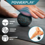 Масажний м'яч PowerPlay PP-4350 Epp Massage Ball (d8) Чорно/Блакитний