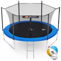 Батут Hop-Sport 10ft (305cm) blue с внутренней сеткой 3 ноги