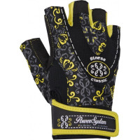 Рукавички для фітнесу та важкої атлетики Power System Classy Жіночі PS-2910 Yellow XS