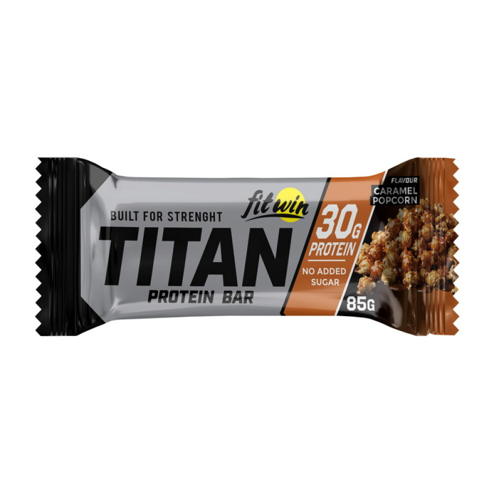 FitWin Titan Protein Bar (85 g, caramel popcorn) FitWin Titan Protein Bar (85 g, caramel popcorn)