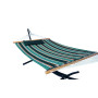 Гамак с планкой Siesta Green XXL 200х150 WCG Стеганая ткань + подушка