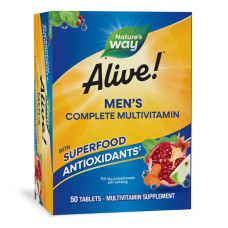 Alive! Men's Complete Multivitamin (50 tab)
