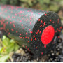 Масажний ролик (роллер) гладкий PowerPlay PP-4348 2 in 1 EPP Foam Roller Чорно/Червоний (33x14см.)