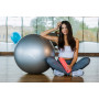 М'яч для фітнесу (фітбол) PowerPlay 4001 Ø65 cm Gymball Сірий + помпа