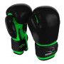 Боксерские Перчатки PowerPlay 3004 JR Черно-Зеленые 8 Унций