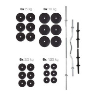 Штанга + Гантели Набор Premium 128 КГ