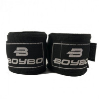 Боксерский бинт BoyBo 2,5м (хлопок) черн. 2шт 2,5 метра