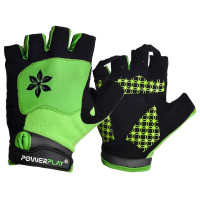 Велорукавички жіночі PowerPlay 5284 B Зелені S