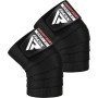 Бинти на коліна RDX K1 GYM Knee Wraps Full Black Бинти на коліна RDX K1 GYM Knee Wraps Full Black