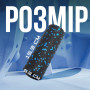 Масажний ролик (роллер) гладкий PowerPlay PP-4346 Mini EPP Foam Roller Чорно/Синій (15x5,3см.)