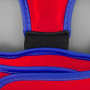 Боксерский шлем тренировочный PowerPlay 3068 PU + Amara Красно-Синий M