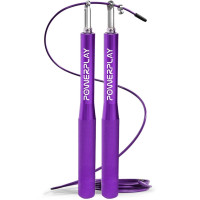 Скакалка швидкісна на підшипниках алюмінієва PowerPlay 4207 Elite Jump Rope Фіолетова (3m.)