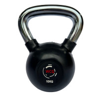 Гиря обрезиненная с хромированной ручкой WCG 10 КГ