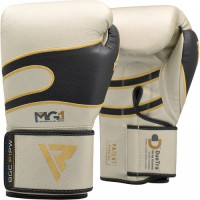 Боксерские перчатки RDX Leather Pearl White 12 ун.