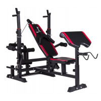 Скамья Для Жима Со Стойками Hop-Sport HS-1075 с Партой Скотта