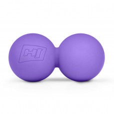 Массажный силиконовый двойной мяч Hop-Sport 63 мм Фиолетовый