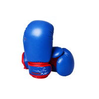 Боксерські рукавиці PowerPlay 3004 JR Синьо-Червоні 6 унцій