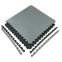 Мат татами ласточкин хвост WCG EVA 1000x1000x30 мм Мат-пазл Серо-черный
