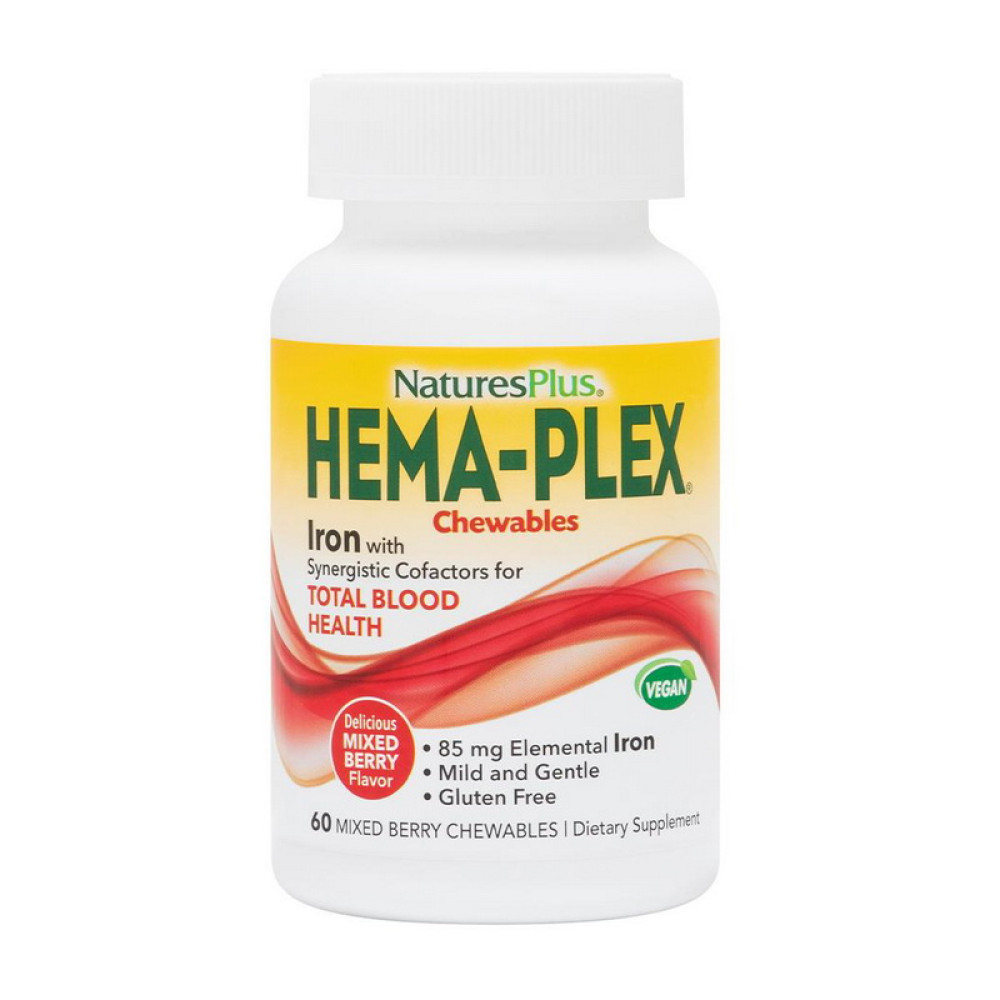 Hema-Plex Iron (60 chew tabs, mixed berry) Hema-Plex Iron (60 chew tabs, mixed berry)