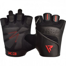 Рукавички для фітнесу RDX S2 Leather Black S