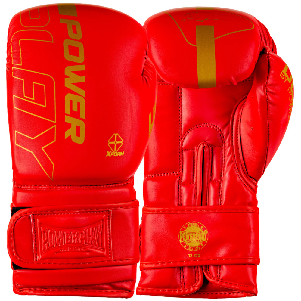 Боксерські рукавиці PowerPlay 3089 Alpha Червоні 12 унцій Боксерські рукавиці PowerPlay 3089 Alpha Червоні 12 унцій