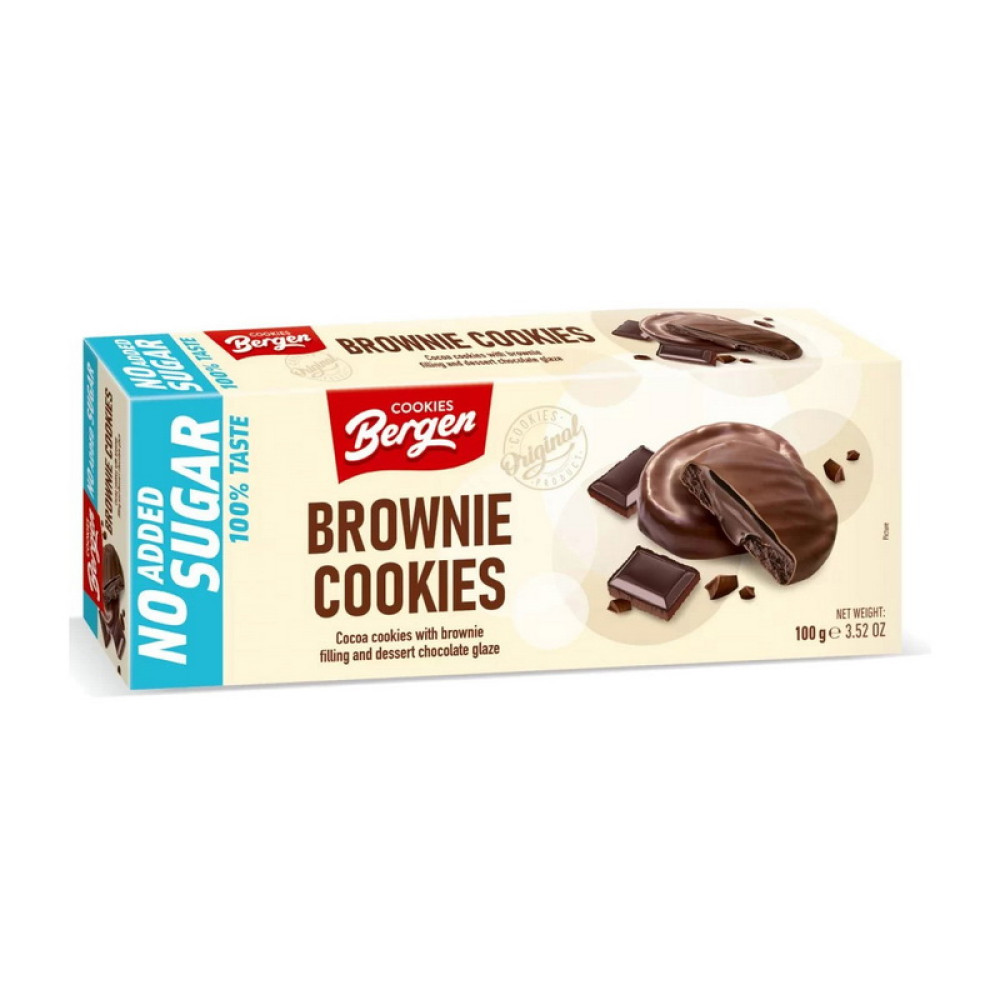 Bergen Original Cookies (128 g, chocolate brownie) Bergen Original Cookies (128 g, chocolate brownie)