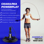 Скакалка швидкісна PowerPlay 4212 X ROPE з обтяжувачами Чорно/Темно синя (120г*2) 3м. Скакалка швидкісна PowerPlay 4212 X ROPE з обтяжувачами Чорно/Темно синя (120г*2) 3м.