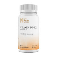 Vitamin D3+K2 1000 IU (50 mcg) (120 caps)