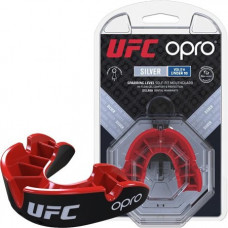 Капа OPRO Junior Silver UFC Hologram Black / Red