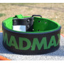 Пояс для важкої атлетики MadMax MFB-302 Quick Release Belt шкіряний Black/Green XL Пояс для важкої атлетики MadMax MFB-302 Quick Release Belt шкіряний Black/Green XL
