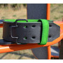 Пояс для важкої атлетики MadMax MFB-302 Quick Release Belt шкіряний Black/Green XL Пояс для важкої атлетики MadMax MFB-302 Quick Release Belt шкіряний Black/Green XL