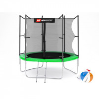 Батут Hop-Sport 8ft (244cm) green с внутренней сеткой