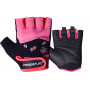 Перчатки для фитнеса PowerPlay 3492 женские Черно-Розовые XS