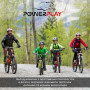 Велорукавички PowerPlay 5010 A Біло-жовті M