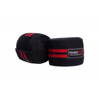 Бинты для коленей PowerPlay 2509 Черно-красные