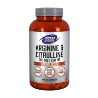 Arginine &amp; Citrulline 500 mg/250 mg (240 veg caps)