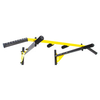 Настінний турнік Besport BS-T0204 з 6 ручками жовтий