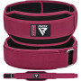 Пояс для важкої атлетики RDX RX5 Double Belt неопреновий Pink S