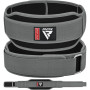 Пояс для важкої атлетики RDX RX5 Double Belt неопреновий Grey S