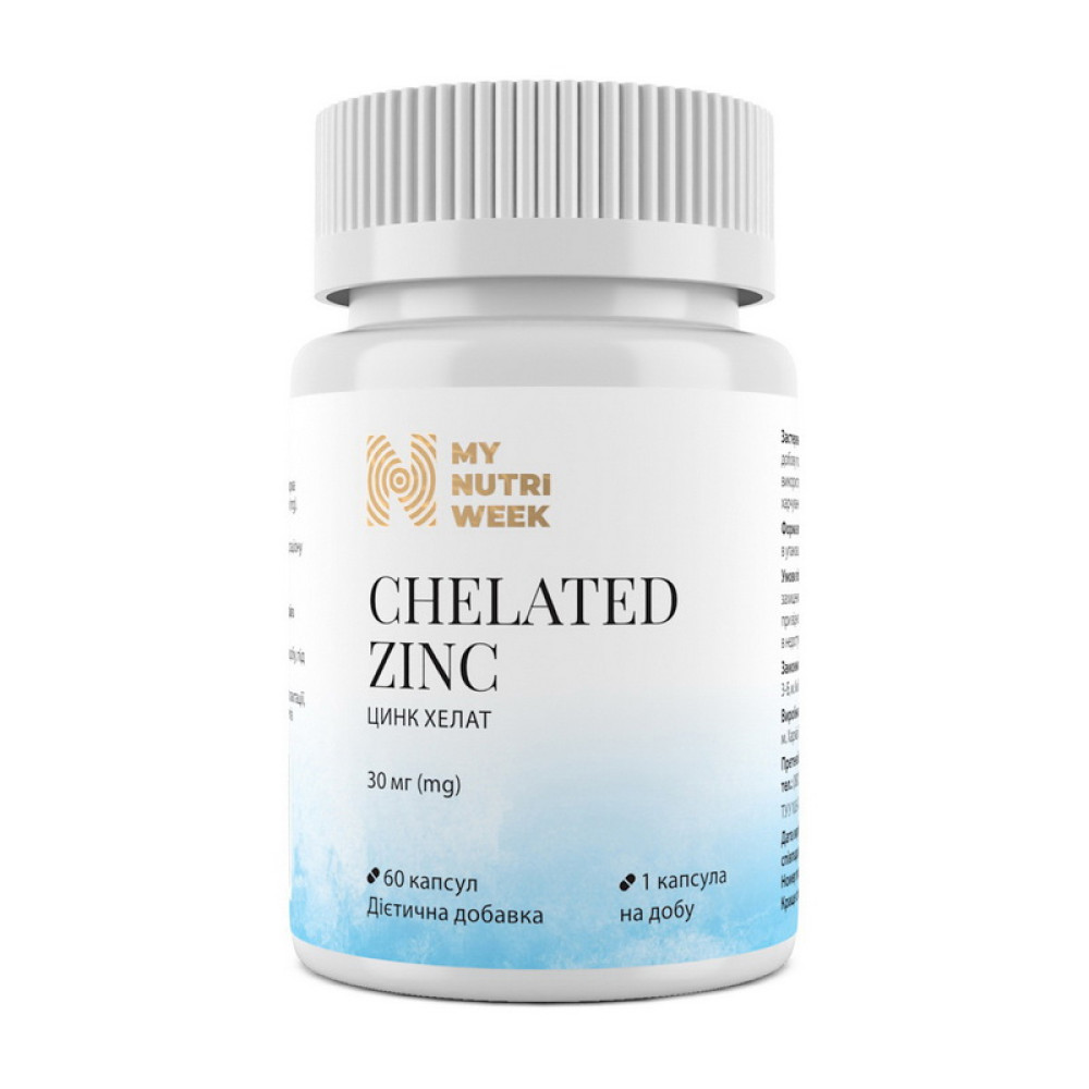 Chelated Zinc 30 mg (60 caps) Chelated Zinc 30 mg (60 caps)
