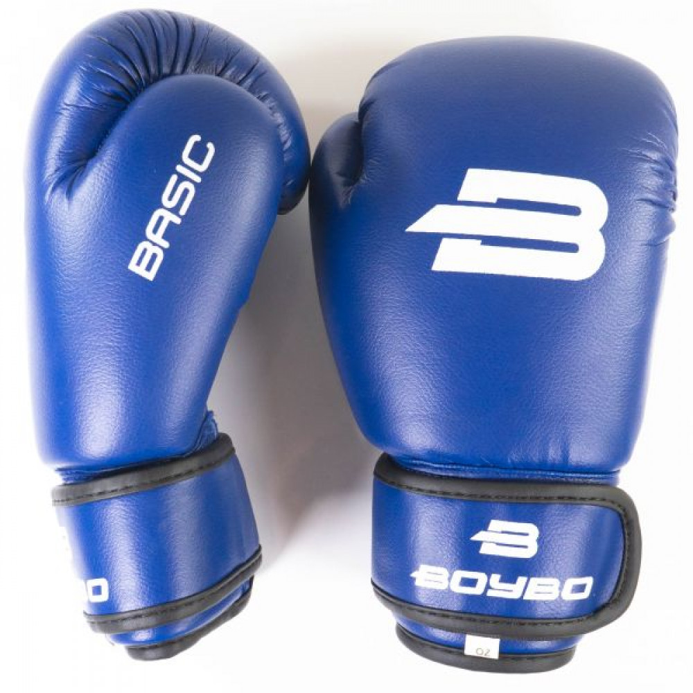 Боксерские перчатки BoyBo Basic 14 OZ Синие