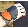 Рукавички для фітнесу MadMax MFG-850 Crazy Grey/Orange XXL