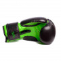 Боксерские Перчатки PowerPlay 3004 JR Черно-Зеленые 6 Унций