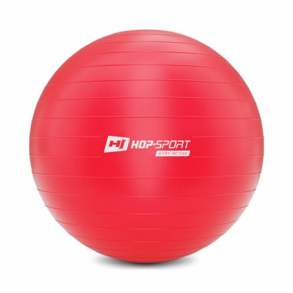 Фитбол Hop-Sport 65cm HS-R075YB red + насос