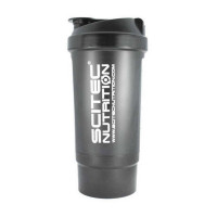 Scitec Shaker 500 Travel (500 ml, silver)