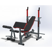 Набір GREY універсальна лава та приставні тренажери скотта та для ніг Haukka