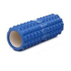 Масажний ролик (роллер) PowerPlay 4405 EVA Massage Roller Синій (33x12см.)