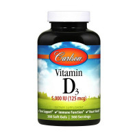 Vitamin D3 5000 IU (360 soft gels)